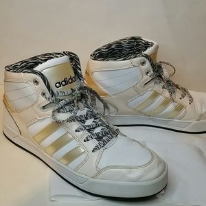 Adidas: High Pop Zebra Shoes